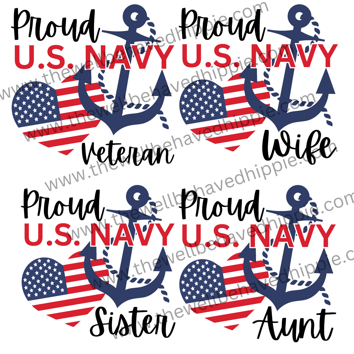 Proud Navy Mom Wife Aunt Sister Veteran